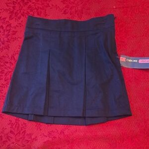 Cherokee Dark Blue Pleated Mini Skirt